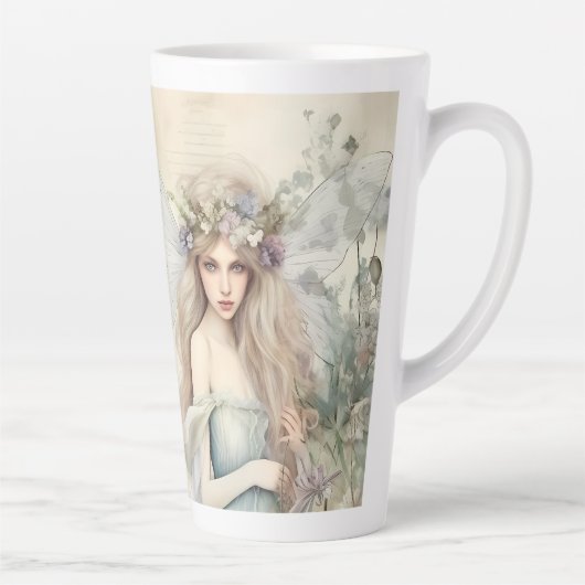 Staubblaue Fee (passendes Journal erhältlich) Milchtasse (Rechts)