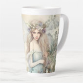 Staubblaue Fee (passt zum Journal) Latte-Mug Milchtasse (Rechte Ecke)