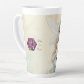 Staubblaue Fee (passt zum Journal) Latte-Mug Milchtasse (Linke Ecke)