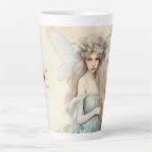 Staubblaue Fee (passt zum Journal) Latte-Mug Milchtasse (Vorderseite)