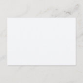Staubblaue Hochzeitskleidung Karte mit QR-Code (Rückseite)