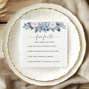 Staubblaue Hortensien Interessante Fakten Hochzeit Serviette