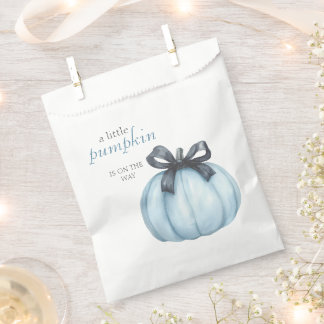 Staubblaue Kürbis-Baby-Party Geschenktütchen