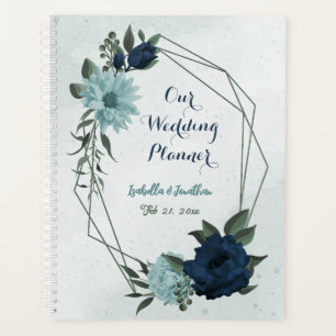 Staubblaue marineblume botanische Hochzeit Planer