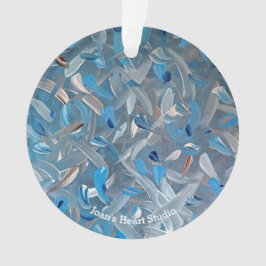 Staubblaue Ornamente