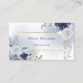 staubblaue Rose Visitenkarte (Vorderseite)