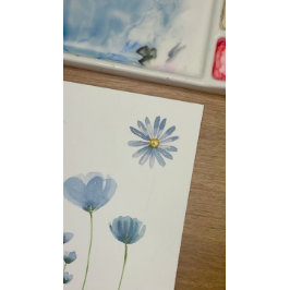 Staubblaue Salbei-Wildblumen-Hochzeit-Rücksendeadr