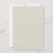 Staubblaue Vintage-Bloom-Hochzeit Einladung (Rückseite)