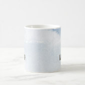 Staubblaue Wasserfarbe Bar Mizwa Kaffeetasse (Mittel)