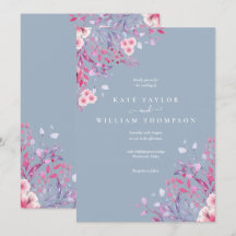 Staubblaue Wildblumen Hochzeit