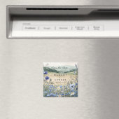 Staubblaue Wildblumenwiese Save The Date Magnet (In Situ (Geschirrspüler))