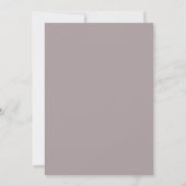 Staubblauer Ätherischer Romantischer Hochzeit Einladung (Rückseite)