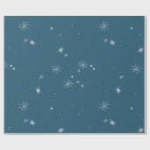 staubblauer Himmelsbruch Geschenkpapier (Flach)