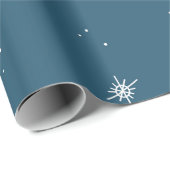 staubblauer Himmelsbruch Geschenkpapier (Rolleneckpunkt)