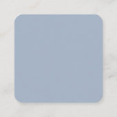 Staubblauer Hochzeitsgeschenkliste QR-Code Begleitkarte (Rückseite)