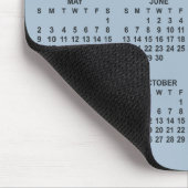 Staubblauer Kalender 2027 Mousepad (Ecke)
