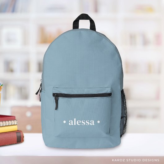 Staubblauer moderner personalisierter Kinder-Rucks Bedruckter Rucksack