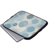 Staubblauer Tupfen Laptopschutzhülle (Vorne Knopf)