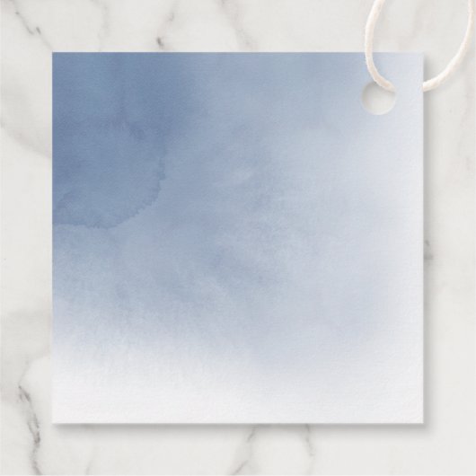 staubblaues Age durch Erste Kommune Geschenkanhänger (Rückseite)