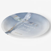 staubblaues Age durch Erste Kommune Pappteller (Schrägansicht)