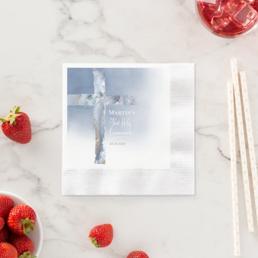 staubblaues Age durch Erste Kommune Serviette (Beispiel)