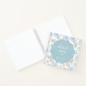 Staubblaues Blumen Skizzenbuch Notizblock (Innenseite)
