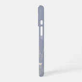 Staubblaues Boho-Wasserfarben-Wildblumen iPhone 16 Hülle (Linke Seite)