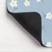 Staubblaues Gänseblümchen-Blumen-Mauspad Mousepad (Ecke)