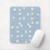 Staubblaues Gänseblümchen-Blumen-Mauspad Mousepad (Mit Mouse)