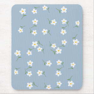 Staubblaues Gänseblümchen-Blumen-Mauspad  Mousepad