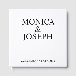 Staubblaues Gästebuch-Geschenk, Personalisierter L Gästebuch