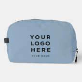 Staubblaues Geschäft-Logo-Name Instagram Reise Waschbeutel (Vorderseite)