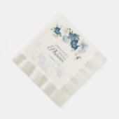 Staubblaues Grünzeug Eukalyptus-Junggesellinnenabs Serviette (Ecke)