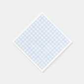 Staubblaues klassisches Gingham Serviette (Ecke)