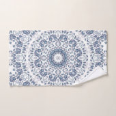 Staubblaues Mandala Badhandtuch Set (Handtuch)