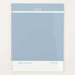 Staubblaues modernes Layout groß Planer
