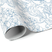Staubblaues Muster Geschenkpapier (Rolleneckpunkt)