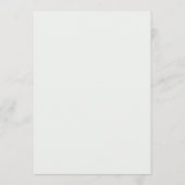 Staubblaues Open-Bar-Hochzeitsschild Einladung (Rückseite)