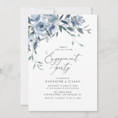 staubbläuliche Blumenfreunde Einladung (Vorderseite)