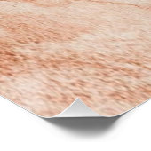 Staubbraunes Puder Chic Poster (Ecke)