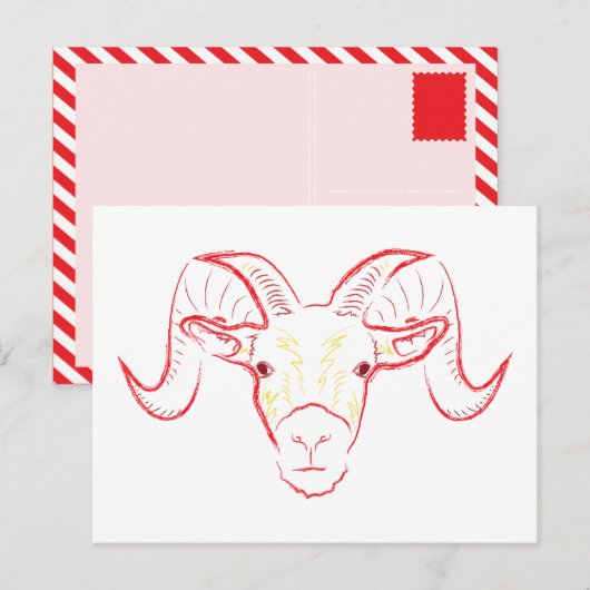 Staubeskizze Postkarte (Vorne/Hinten)