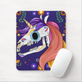 Staubfessel-resistentes Einhorn-Skelettdesign Mousepad (Mit Mouse)