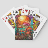 Staubglaspilze Toadstocker Sonnenaufgang Spielkarten (Rückseite)