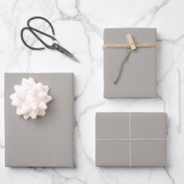 Staubgrau-Taupe Frühjahrs- und Sommer-Trendfarbe  Geschenkpapier Set