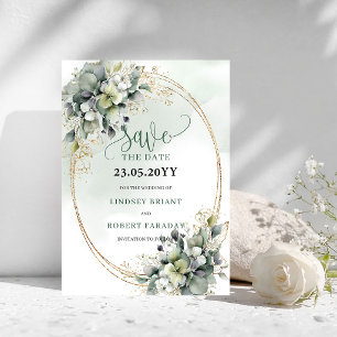Staubgrün Botanical Gold Save The Date