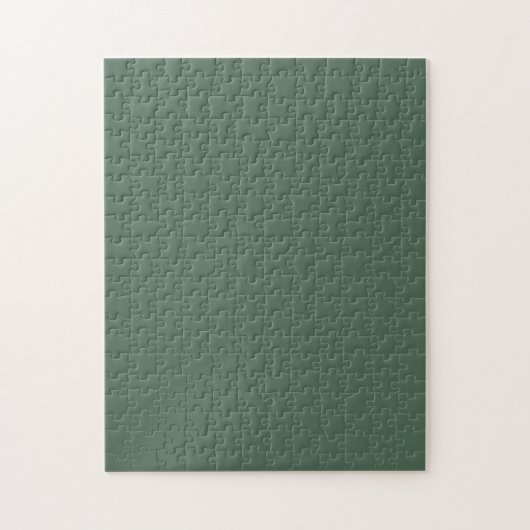 Staubgrün Eukalyptus Grün einfarbig Puzzle (Vertikal)
