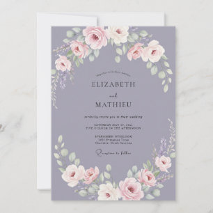 Staubhochzeit in Antiqurose Einladung