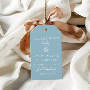 Staubig Blaue Meer Du Bald Danke Dir Baby Shower Geschenkanhänger
