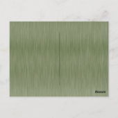 Staubig grüne glänzende elegante funkelnde Save-th Postkarte (Rückseite)