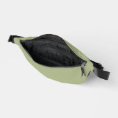 Staubig-grünliche Salbei-Einfarbig Bauchtasche (Offen)